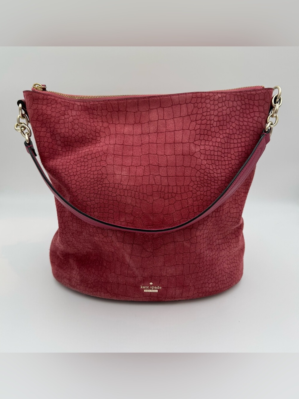 Kate Spade Arianna Larchmont Avenue Exotic shoulder bag Pink